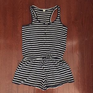 J. Crew Cotton Romper Medium